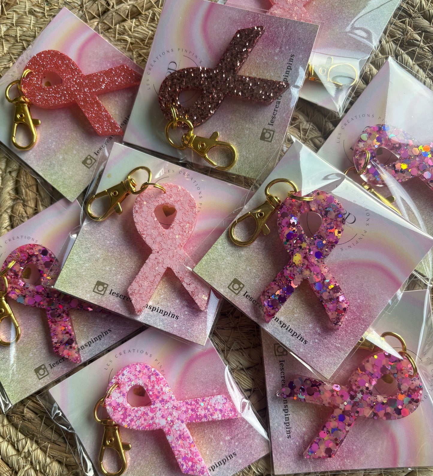 Porte clé OCTOBRE ROSE