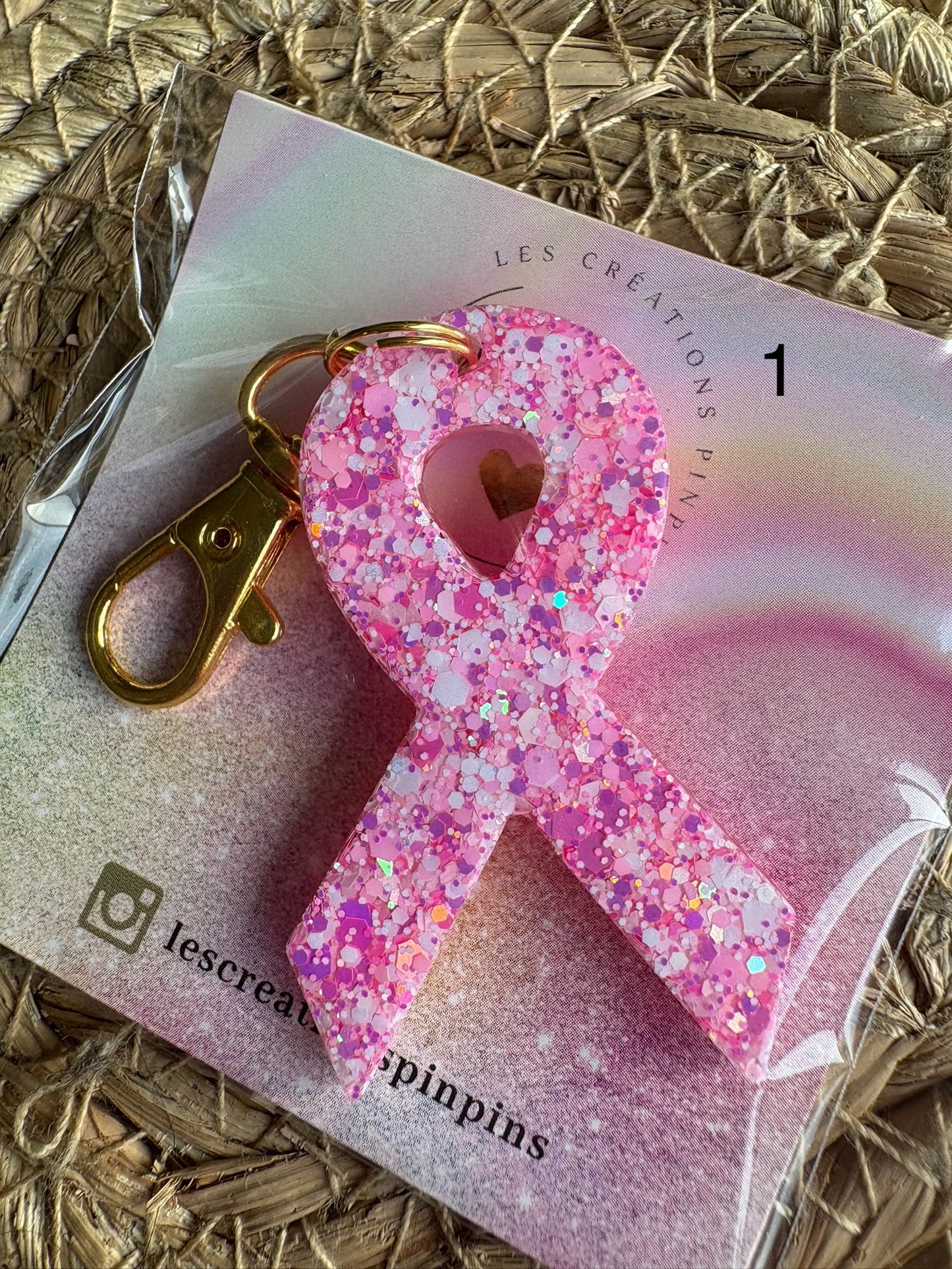 Porte clé OCTOBRE ROSE