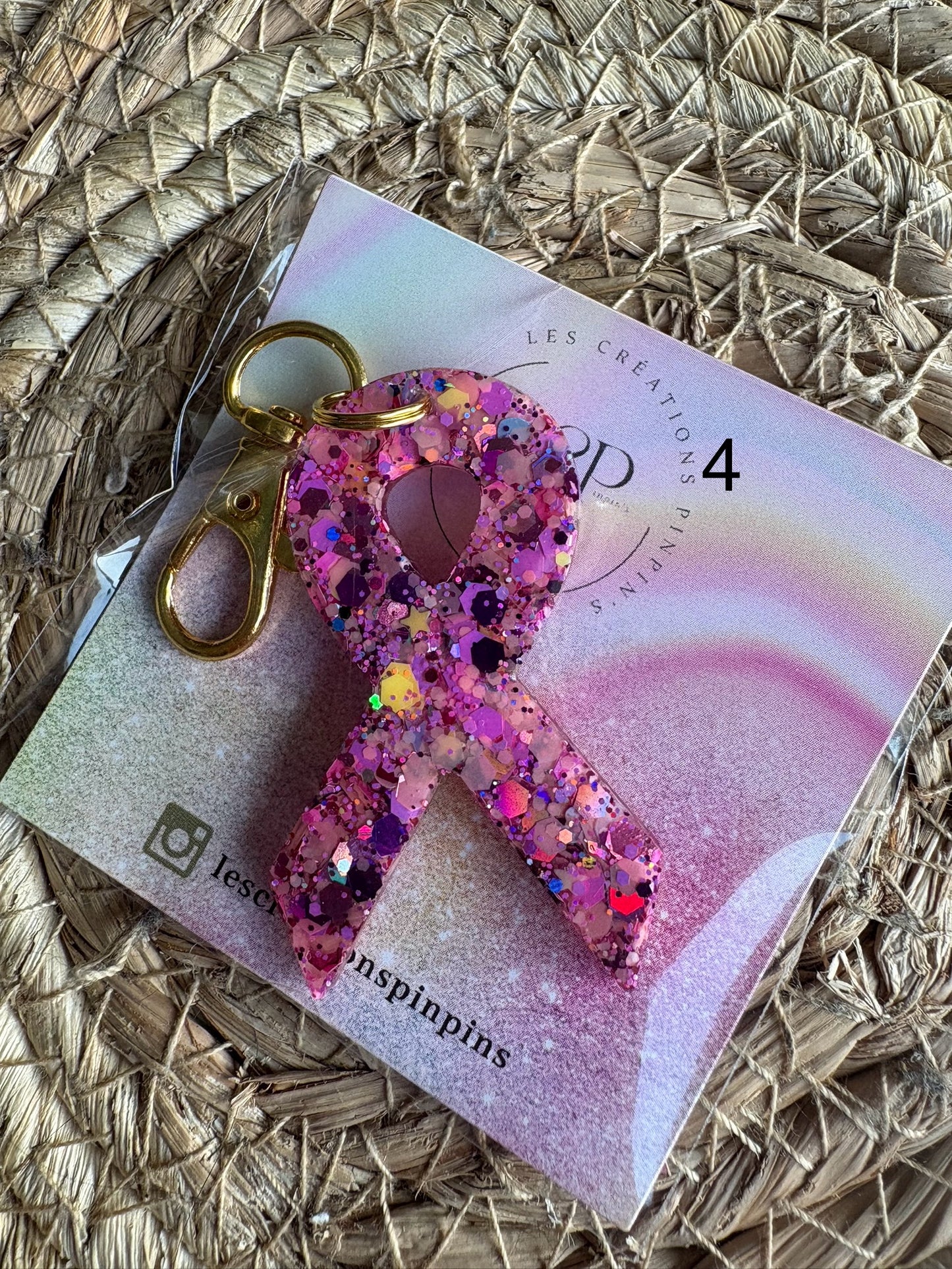 Porte clé OCTOBRE ROSE