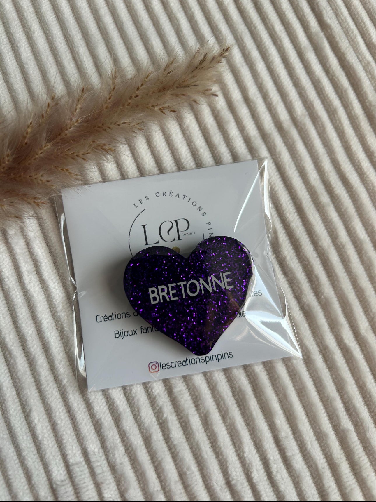 Broche CŒUR Personnalisable