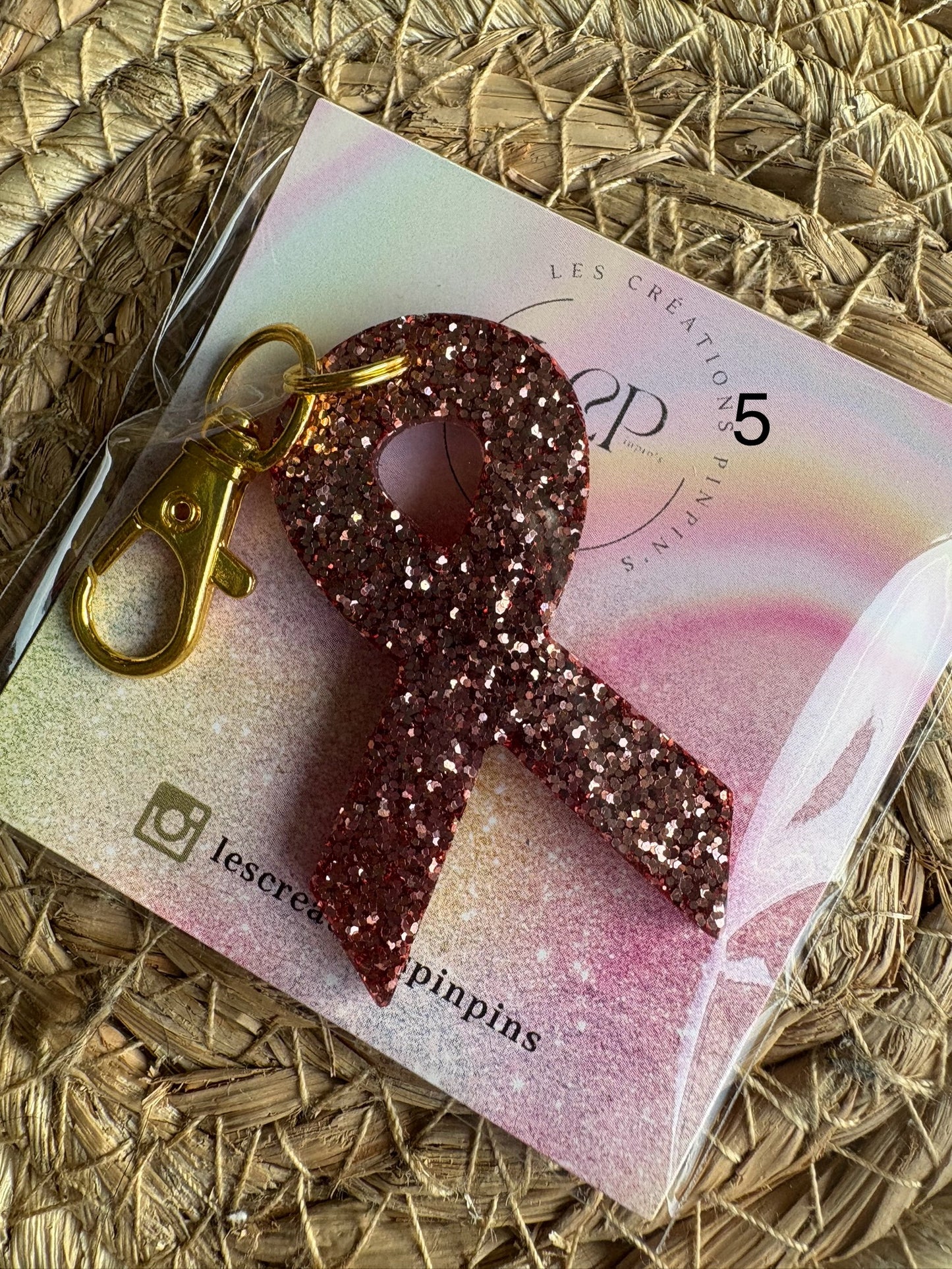 Porte clé OCTOBRE ROSE