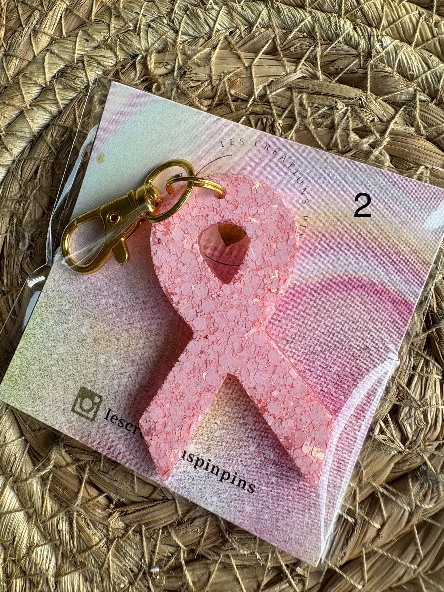 Porte clé OCTOBRE ROSE