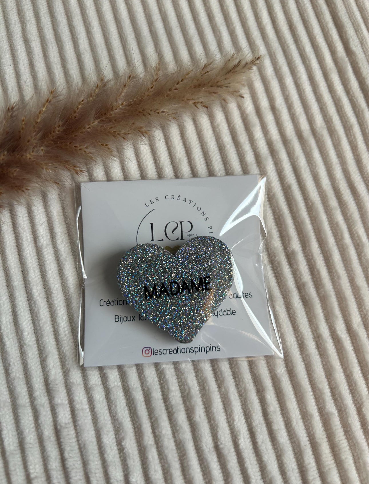 Broche CŒUR Personnalisable